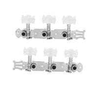 Alomejor Clavijas de Afinación para Guitarra Clásica 2 Unidades, Clavijero de Repuesto 3+3 con Ratio de Reducción, Accesorios para Guitarra Acústica Derecha e Izquierda