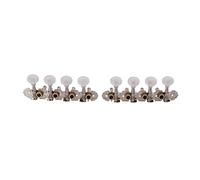 Alomejor Clavijas de Afinador de Mandolina Cuádruples Botones Resistentes Al Desgaste para Cuerdas de Mandolina Ideal para Entusiastas de la Material: Metal