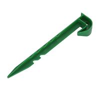 Alomejor Clavijas de Fijación de Plástico para Jardín, Duraderas, Ligeras, Fáciles de Usar para Acampar, Jardinería, 10 Unidades