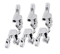 Alomejor Clavijeros de Bloqueo para Guitarra, Clavijas de Afinación Metálicas de Alto Rendimiento Resistentes a la Corrosión con Ajuste Rápido y Preciso para Repuestos de Guitarra (SILVER)