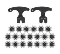 Alomejor Clavos de Golf, 20 Piezas de Tacos Antideslizantes de TPU con Extractor de Clavos para Zapatos de Golf, Tacos Profesionales Fáciles de Instalar para un Mejor Agarre y Tracción