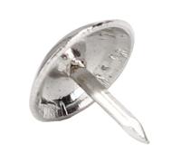 Alomejor Clavos para Tapicería, Tachuelas Decorativas de Estilo Vintage para Muebles, Joyero, 300 Piezas de Clavos de Hierro Blanco Plateado para Proyectos de Manualidades y Puertas de Madera