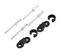 Alomejor Clip Cable Freno Bicicleta, Ultraligero aleación Aluminio, Soporte Cable Freno montaña, Resistente y Ajustable for Ciclistas Carretera Uso Diario