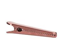 Alomejor Clip de Almacenamiento de Alimentos para Cocina, Ergonómico y Cómodo para Sellar Herméticamente Bolsas de té y café, 11,6 Cm (Pinza Cocodrilo Oro Rosa)