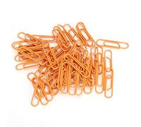 Alomejor Clip de Papel, Lindos Pequeños Clips Naranjas Portátiles, Perfectos para Clasificación de Archivos y Marcadores, 180 Piezas de Alambre Recubierto de PET para Oficina y Escuela