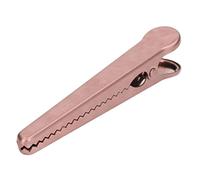 Alomejor Clip de Sellado Diseño de Hierro Duradero Cómodo para Almacenamiento de Alimentos y Uso en la Oficina 11,6 Cm (Pinza Cocodrilo Oro Rosa)