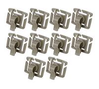 Alomejor Clip de Tubo de Bebida 10 Piezas Paquetes de hidratación Bolsa de vejiga de Agua Soporte de Clip de Tubo de Bebida (marrón)