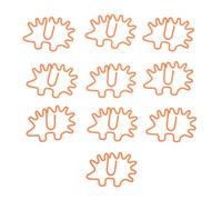 Alomejor Clips de Papel con Forma de Erizo de Metal, Miniclips Galvanizados a Prueba de óxido, para Clasificación de Archivos, Decoración de Oficina y Escuela, 100 Uds.