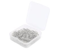 Alomejor Clips de Papel de Acero Inoxidable en Forma de Estrella Lindo Organizador Antideslizante para Suministros Escolares de Oficina, Hogar, 100 Piezas para álbumes, Tarjetas, Sobres (plata blanca)