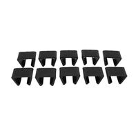 Alomejor Clips de Ratán para Muebles, Sujetador Duradero para Conexión de sofá Al Aire Libre, Evita el Movimiento para Sillón Seccional de Jardín, Material ABS, 10 Unidades (Ranura de 4,3 cm/1,7