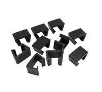 Alomejor Clips de Ratán para Muebles, Sujetador Duradero para Conexión de sofá Al Aire Libre, Evita el Movimiento para Sillón Seccional de Jardín, Material ABS, 10 Unidades (Ranura de 5,25 cm/2,1