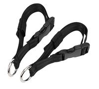 Alomejor Clips de teléfono móvil para silla de ruedas 2PCS Gancho de equipaje redondo negro para silla de ruedas, material de nylon