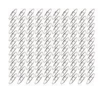 Alomejor Clips de Velocidad de Pesca, Conector de Pesca de Acero Inoxidable, 100 Clips Duraderos, Conectores de Señuelo de Rápido para de Agua Dulce y Salada