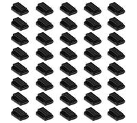 Alomejor Clips Fijos para Cable de Automóvil Clips Fijos de Plástico para Automóvil 40 Piezas Organizador de Cables Autoadhesivo para Cable de Datos GPS y de Luz 2 Tamaños para el Interior del