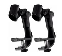 Alomejor Clips para Micrófono, Abrazadera Ajustable para Montaje de Micrófono de Batería, Rotación de 180 Grados, Diámetro de 22 Mm para Micrófonos de 18-28 Mm
