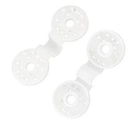 Alomejor Clips para Tela de Sombra, Sujetadores de Plástico a Prueba de Viento para Invernadero y Jardín, 100 Clips de 5,5 Cm para Sombrilla y Red para Pájaros (WHITE)