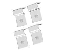 Alomejor Clips Resistentes de Acero Inoxidable para Soporte de Pecera para Cubiertas de Vidrio de Acuario, Juego de 4 para Espesores de 5 Mm a 12 Mm, Fácil Instalación, Protege la Cubierta del (10mm