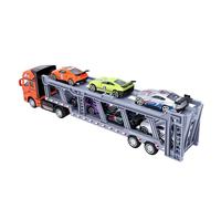 Alomejor Coche de Juguete de Transporte de Aleación con Diseño de Doble Cubierta, 6 Mini Vehículos Fundidos a Presión para Niños de 3 a 5 Años, Juego de Coches de Carreras con Retroceso (Estilo 2)
