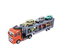 Alomejor Coche de Juguete de Transporte de Aleación con Diseño de Doble Cubierta, 6 Mini Vehículos Fundidos a Presión para Niños de 3 a 5 Años, Juego de Coches de Carreras con Retroceso (Estilo 1)