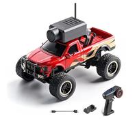 Alomejor Coche Teledirigido con Cámara HD, Vehículo Todoterreno 2.4G FPV for Conducción Fuera de Carretera (Rojo)
