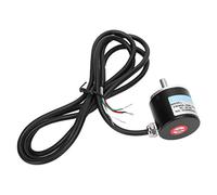 Alomejor Codificador de 5-24 V CC Eje Sólido AB Bifásico de Alta Velocidad 3000-6000 RPM para Ingeniería de Automatización de Oficinas, Tamaño Compacto de 6 Mm (400B)