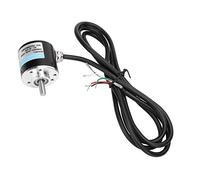 Alomejor Codificador de 5-24 V CC Eje Sólido AB Bifásico de Alta Velocidad 3000-6000 RPM para Ingeniería de Automatización de Oficinas, Tamaño Compacto de 6 Mm (400B)
