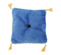 Alomejor Cojín de Almohada en Miniatura para Casa de Muñecas, Cojín de Terciopelo de Lujo Ligero a Escala 1/6 con Decoración de Dormitorio de Casa de Muñecas DIY (Blue)