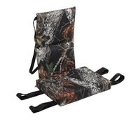 Alomejor Cojín de Asiento con Soporte para árbol de Tela Oxford de Camuflaje para Caza, Cojín de Silla Antideslizante, Ligero, Plegable, de 2,6 Pulgadas de Grosor para Entusiastas del Aire Libre