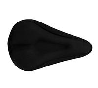 Alomejor Cojín para Asiento de Bicicleta, Cómoda Funda de Gel de Sílice para Accesorio de Repuesto para, Tamaño Negro, 11,6x7,1x1,2 Pulgadas para Ciclistas (Ranura Recta Triangular)