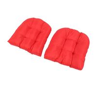Alomejor Cojines para Muebles de Patio Al Aire Libre para Balcón de Jardín, 2 Almohadillas para Sillas en Forma de U de 18,9 X 18,9 Pulgadas de Grosor para Sillas de Interior y Exterior (Rojo)