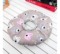 Alomejor Collar de Curación para Mascotas, Ligero y Duradero, de Seguridad para Evitar Lamer Heridas, Diseño de Hebilla de Plástico para un Descanso Cómodo, 2 Colores (Café)