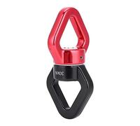 Alomejor Columpio Giratorio de Escalada 30KN 360 ° Rodamiento Sellado Rescate de montañismo Hamaca para Escalada Hamaca y Columpio(Red&Black)