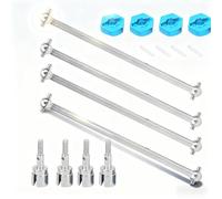 Alomejor Combinador de Adaptador de Cubo de Rueda para Coches RC 1/10 - Compatible con Modelos HSP 94111 y 94108 - Eje de Transmisión de Metal Duradero, 90 mm - Piezas de Repuesto para Vehí