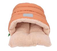 Alomejor Cómoda Cama para Gatos Semicerrada para Tienda de Mascotas en el Hogar, Cama para Gatos de Algodón PP con Cojín Extraíble para Suaves y Cálidos, Cueva para para Perros Pequeños, Linda para