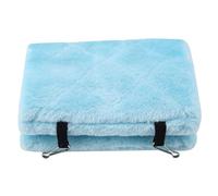 Alomejor Cómoda Tienda con Jaula Colgante para Pájaros, Lujosa Cama Cálida de Invierno para Loros, Hamaca de Felpa (M)