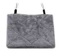 Alomejor Cómoda Tienda con Jaula Colgante para Pájaros, Lujosa Cama Cálida de Invierno para Loros, Hamaca de Felpa (M)