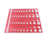 Alomejor Comprobador de Rosca de Perno de Tuerca Comprobador de Identificador de Calibre de Tamaño 44 para Identificación Rápida de Tamaños Métricos e Imperiales, Herramienta de Ahorro de Tiempo