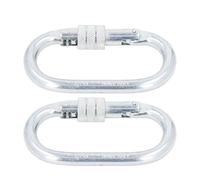 Alomejor Conector de Cadena de Alta Resistencia, Capacidad de Carga de 22 KN, Enlace Rápido para Fijar Cuerdas, Cadenas, Ganchos de Acero de Aleación para Sitios de Construcción, Juego de 2