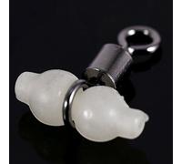 Alomejor Conector de Cuerpo de Cobre Giratorios Luminosos para Pesca, Rotación Suave, 30 Uds. para Pesca con Señuelos, Tamaño 2#4# (2#)