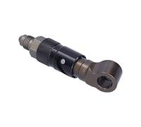 Alomejor Conector de Liberación Rápida AN3 Accesorio de Línea de Freno de Aleación de Aluminio, Adaptador de Manguera de Freno de Junta Giratoria, Válvula Interna y Diseño de Junta Tórica para
