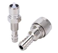 Alomejor Conector de Línea de de 2 Piezas, Aleación de Metal, Acoplamiento de Manguera de para Motores Fueraborda de a