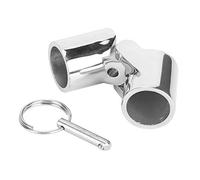 Alomejor Conector de Tubo Giratorio Plegable de Acero Inoxidable Marino Conector de Acoplamiento de Barco 316 20 Mm 22 Mm 25 Plegado de 180 Grados para Tapas de Bimini Postes de Bandera Piezas de