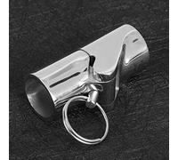 Alomejor Conector de Tubo Giratorio Plegable de Acero Inoxidable Marino Conector de Tubo para Barco 20 Mm 22 Mm 25 Doblado de 180 Grados para Bimini Tops Toldos Postes de Bandera Piezas de Barcos