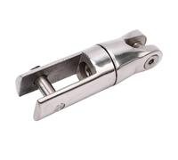 Alomejor Conector Giratorio para Barcos Giratorio de Cadena para Barcos de Acero Inoxidable 316 para Cadenas de 6 a 8 Mm Pulido con Espejo Rotación de 360 Grados Diseño de 2 Secciones para Anclaje