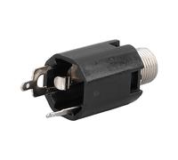 Alomejor Conector Jack Estéreo, Entrada Duradera de 2 Canales para Guitarras Eléctricas, Juego de Accesorios para Instrumentos de 5 Piezas