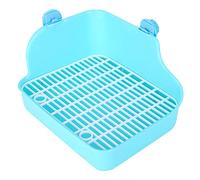 Alomejor Conejo Chinchilla Conejillo de Indias Plástico Seguro para Inodoro Fácil de Instalar con Hebilla de Fijación para Jaula de Animales Pequeños 11 X 8,7 X 5,9 Pulgadas