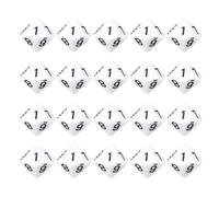 Alomejor Conjunto de Dados de Adornos de Decoración en el Hogar, Happy Game Dice Cube para Fiesta, Lecciones de Números, 20pcs (White)