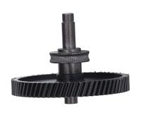 Alomejor Conjunto de Engranajes de Extrusora de Acero Endurecido con Revestimiento Nanométrico para Accesorios de Impresora 3D, Color Negro