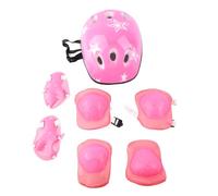 Alomejor Conjunto de Equipo de Protección para Patinaje para Niños con | Juego de 7 Piezas para Niños de 4 a 12 Años, Carcasa de PC con Capa de PVC que Absorbe los Golpes, Diseño Liviano para