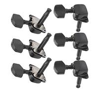 Alomejor Conjunto de Llave de Ajuste de Cuerda con Estructura Metálica para Ajuste de Guitarra Semiclada, Partes de Instrumentos Musicales (BLACK)